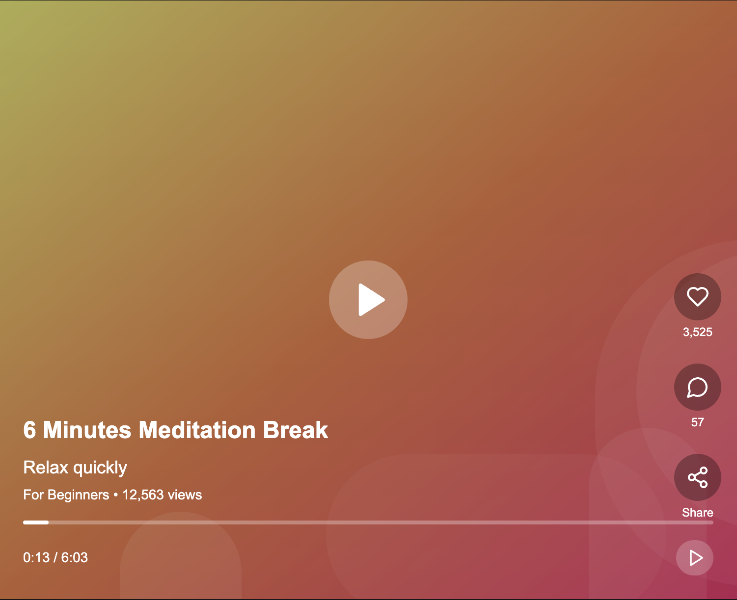 Weko Wellbeing meditation interface